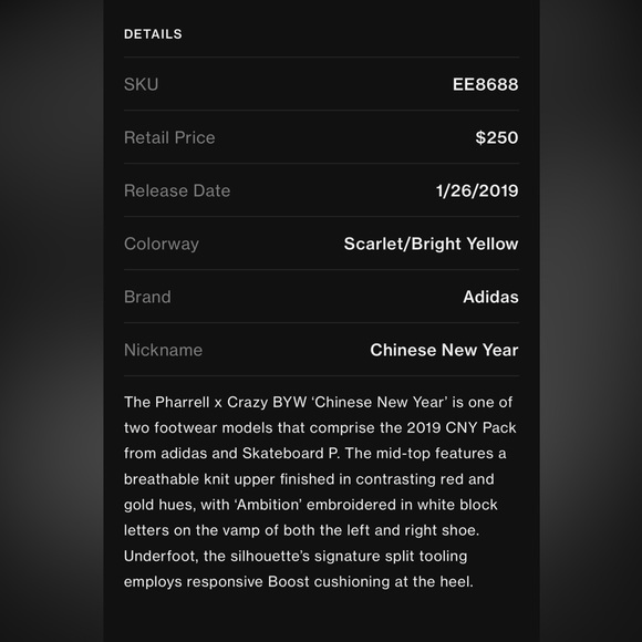 Pharrell x Crazy BYW 'Chinese New Year of the Dragon size 11 NWT - Picture 11 of 11